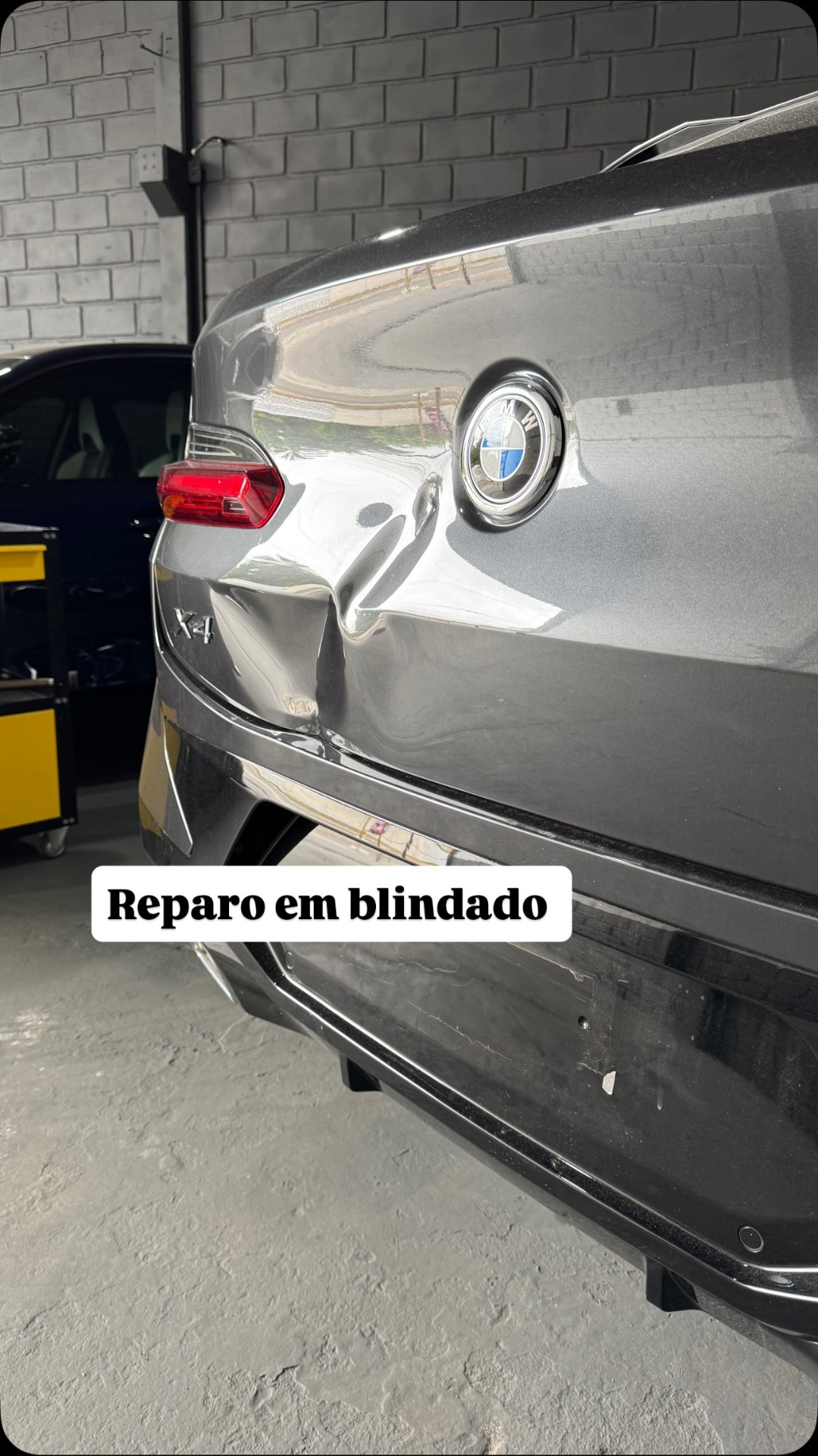 Reparo em BMW X4 blindado